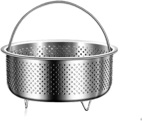 Vista 11 de Stainless Steel Vegetable Steamer Basket With Feet, 304 Metal