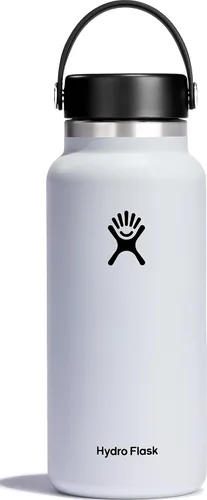 Vista 25 de Hydro Flask Botella de agua – Acero inoxidable aislado – Tapa flexible de boca ancha, antiderrames, a prueba de fugas y recargable en agave de 20