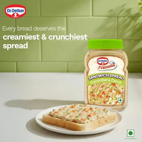 Vista 3 de Funfoods Sándwich de pepino y zanahoria para untar sin huevo, 10.58 oz