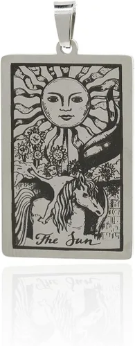 Vista 14 de Encantos para hacer joyas con tarjetas de tarot, exquisito collar de sol, dije de luna, suministros para hacer joyas de bricolaje 22 piezas/oro
