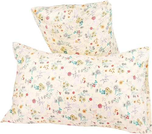 Vista 4 de Juego de fundas de almohada ultra suaves con estampado floral, 100% algodón, refrescantes, transpirables, tamaño Queen 2
