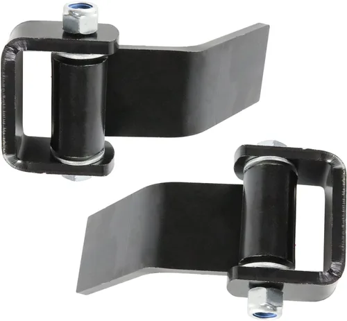 Vista 3 de Par de bisagras de puerta de cuerpo de camión de remolque – Acero resistente engrasable Hoja larga formada correa de remolque Bisagra con grasa Zerk