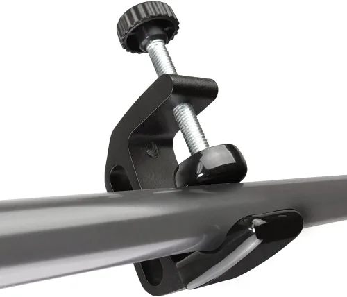 Vista 3 de Abrazadera universal de aluminio con abrazadera en C Soporte de montaje de escritorio con rosca de 1/4" y 3/8" Negro (paquete de 4)