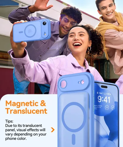 Vista 28 de CANSHN Funda magnética compatible con iPhone Air (6.5 pulgadas), mejorada [protección completa de la cámara] [compatible con Magsafe]