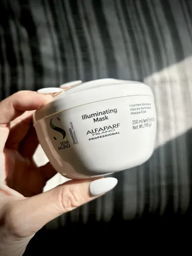 Vista 7 de Alfaparf Milano Semi Di Lino Diamond Illuminating Hair Mask - Acondicionador profundo seguro para el color para cabello teñido – Añade brillo