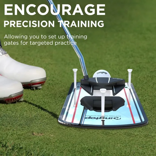 Vista 7 de KINGTOP Espejo de Putting de Golf - Ayudas de Entrenamiento de Alineación de Putting para Consistencia y Precisión - Ideal para Práctica