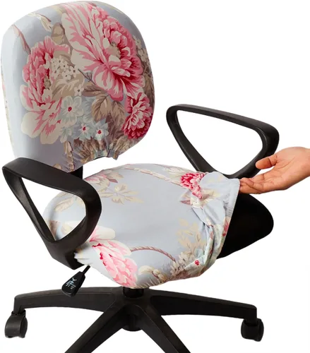 Vista 33 de Melaluxe Funda para silla de oficina de computadora, funda universal protectora y elástica para silla giratoria elástica
