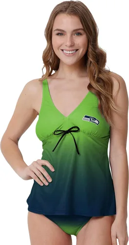 Vista 416 de FOCO Women's NFL Team Logo Ladies Bathing Swim Wear Suit
