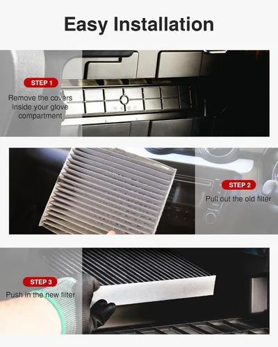Vista 7 de Puroma Filtro de aire de cabina con carbón activado, compatible con Honda, CR-V, Civic, Accord, Odyssey, Pilot, Crosstour, Passport, Acura ILX, MDX