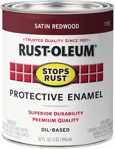Vista 16 de Rust-Oleum 7777730 Stops Rust Pintura con Brocha, Media Pinta, Negro Satinado
