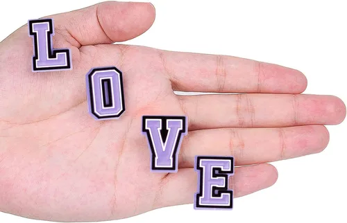 Vista 4 de 74 Pack Letter Decoration Charms 0-9# Number, Alphabet ABC-Z Characters, Sports Home Decoration DIY for Boy Girl Teens Men Women and Adults