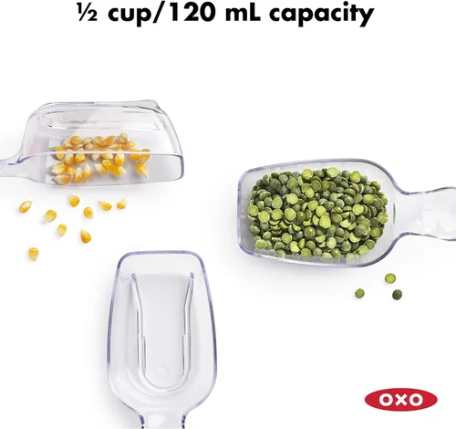 Vista 2 de OXO Good Grips accesorios para contenedores POP juego de 3 piezas de cuchara medidora, (paquete de 2)