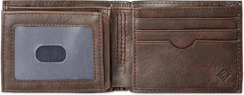 Vista 11 de Columbia Billetera plegable para hombre, múltiples ranuras para tarjetas, ventana de identificación