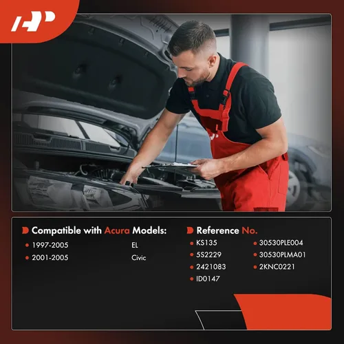 Vista 2 de Sensor de detonación de golpe de encendido A-Premium compatible con Honda, Acura para Honda Civic 2001-2005 1.7L y Acura EL 1997-2005