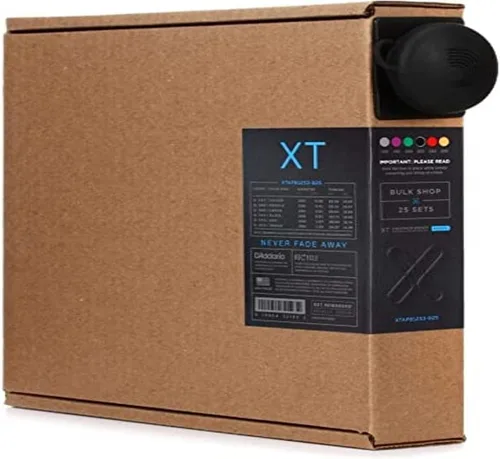 Vista 14 de D'Addario Cuerdas para guitarra acústica, XT con revestimiento de bronce fosforoso, XTAPB1047, calibre extra ligero 10-47, juego de 6 cuerdas