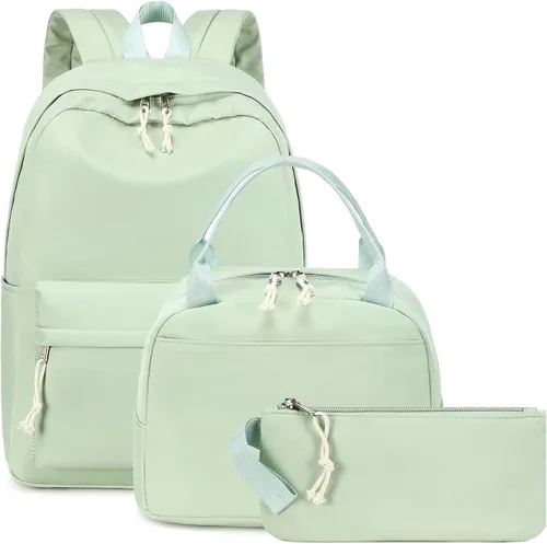 Vista 11 de Bluboon - Mochila escolar para niñas y mujeres para uso diario y de estilo informal, para portátil de 15 pulgadas, con bolsa para almuerzo y bolsa