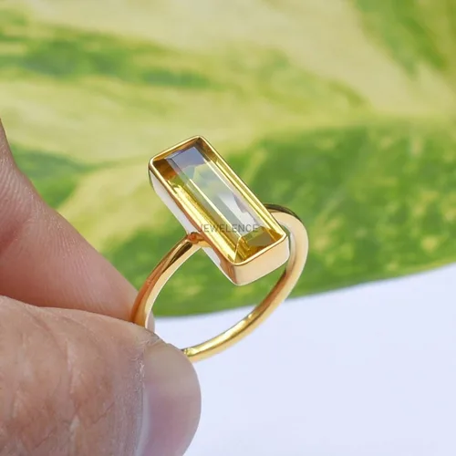 Vista 36 de Anillo de plata de ley maciza superpuesta de oro amarillo de 18 quilates para mujer, anillo de compromiso de plata esterlina, juego de bisel