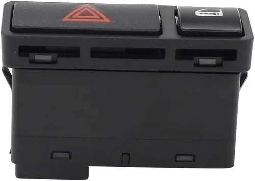 Vista 2 de NewYall Interruptor de luz intermitente de advertencia de peligro con botón de bloqueo central de puerta para BMW 323Ci 328Ci 2000 323i 328i