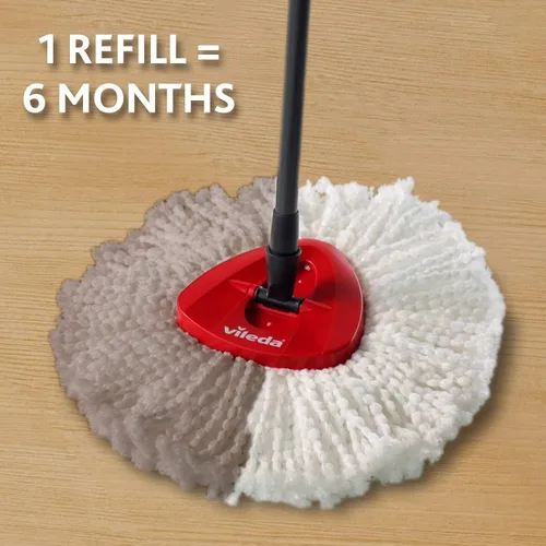 Vista 3 de Vileda EasyWring and Clean Turbo Classic - Cabezal de recambio para mopa de microfibra