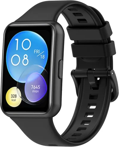 Vista 25 de Senter Correas de repuesto de goma suave de liberación rápida para Huawei Watch Fit 2 Smart Watch