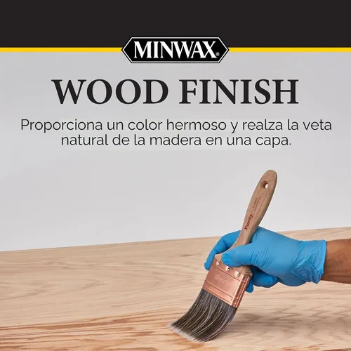 Vista 4 de Minwax 700494444 Acabado de madera, Miel, 1 cuarto de galón