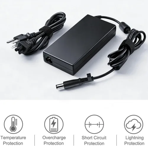 Vista 6 de HNHTKJ Cargador de 150 W, 7,4 × 0.2 in, apto para cable de alimentación HP Thunderbolt Dock G2 G4 Cargador de CA compatible con HP 120W Dock G4