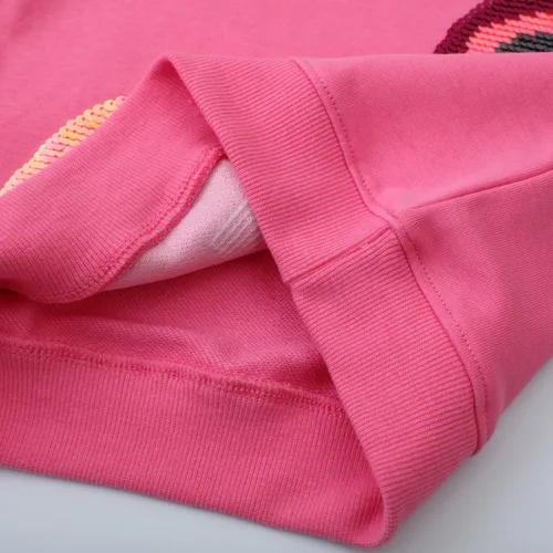 Vista 34 de Sudaderas para niñas pequeñas, cuello redondo, sin botones, de manga larga, para invierno, casual, ropa 2T-7T, Dinosaurio