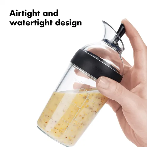 Vista 5 de OXO Good Grips - Molinillo de ensalada grande + paquete de coctelera de aderezo para ensaladas