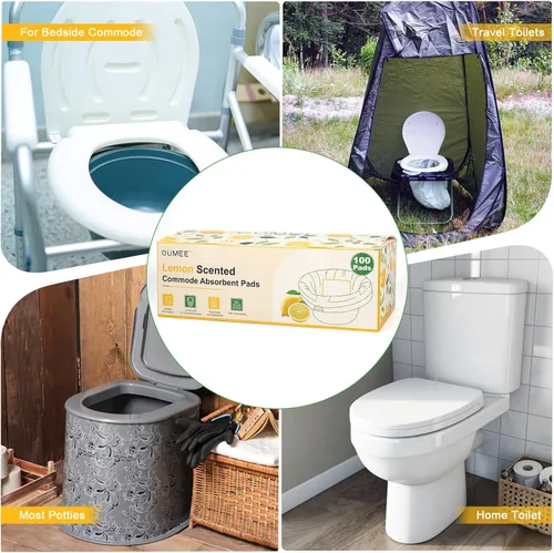 Vista 7 de OUMEE 100 almohadillas absorbentes perfumadas para cómoda de mesita