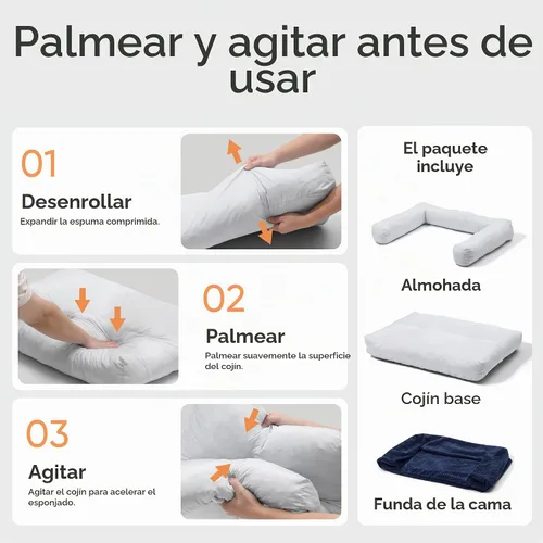 Vista 9 de FUKUMARU Sofá cama para perros, cama acogedora de pana para gatos, impermeable, funda lavable