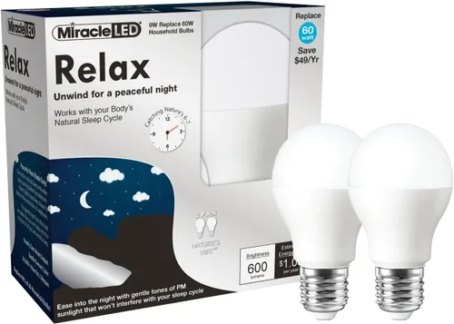 Vista 5 de MiracleLED Nature's Vibe Love Emotion Intensity Lighting - Bombilla Led, 604647