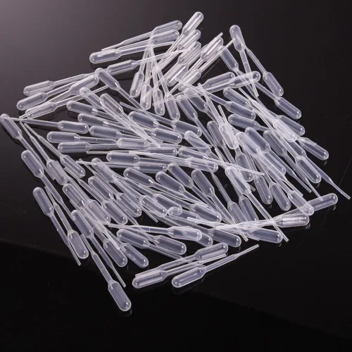 Vista 3 de Mudder 200 piezas de pipetas de transferencia graduadas desechables de 0.2 ml de capacidad, goteros de polietileno