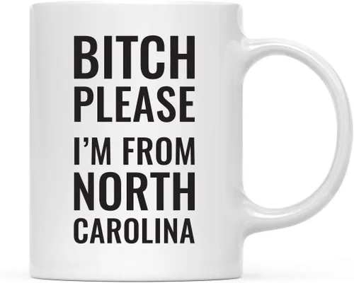 Vista 9 de Andaz Press Taza de café de 11 onzas, regalo de broma, Bitch Please I'm from Alabama, paquete de 1, incluye caja de regalo, divertidas ideas