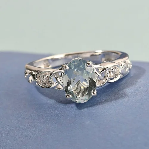 Vista 5 de Compra hermosos anillos de compromiso LC para mujer, piedra de topacio azul, plata de ley 925, piedra natal de amor, Metal, Topacio