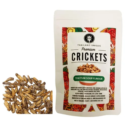 Vista 13 de Thailand Unique Grillos sazonados para barbacoa – Bolsa de 0.53 oz de insectos comestibles deshidratados para humanos, insectos nutritivos