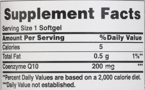 Vista 8 de Puritan's Pride Coenzima CoQ10 200 mg, suplemento dietético para la salud del corazón, presión arterial, salud oral de las encías y apoyo saludable