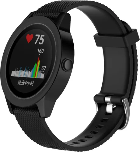 Vista 2 de Compatible con Garmin Vivoactive 3, 0.787 in, silicona de repuesto, correa de liberación rápida, para Garmin Vivoactive 3/vivomove HR/Forerunner
