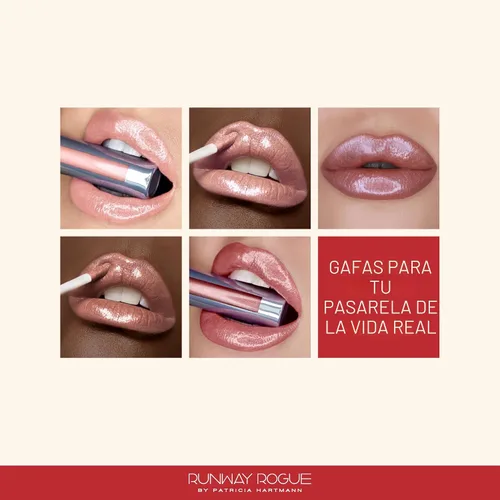 Vista 7 de Runway Rogue LuxGloss Brillo de Labios, Brillo de Labios Rosa Pastel Suave con Brillo y Alto Pigmento, 'Catwalk