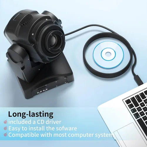 Vista 5 de (2PCS) 5.9ft USB a DMX Cable USB a DMX Cable de interfaz con chip FTDI