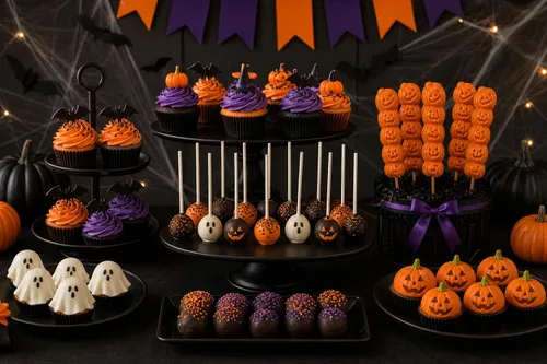 Vista 3 de Molde de caramelo de chocolate con pretzel de calabaza para Halloween 946