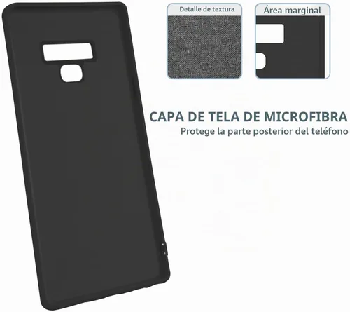 Vista 2 de Carcasa para Galaxy Note 9 (silicona suave TPU), color negro