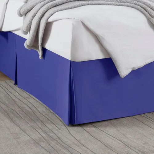 Vista 22 de Nestl Falda de cama individual blanca – Falda de cama de tamaño individual de 14 pulgadas de caída – Faldas de cama de microfibra cepillada – Falda