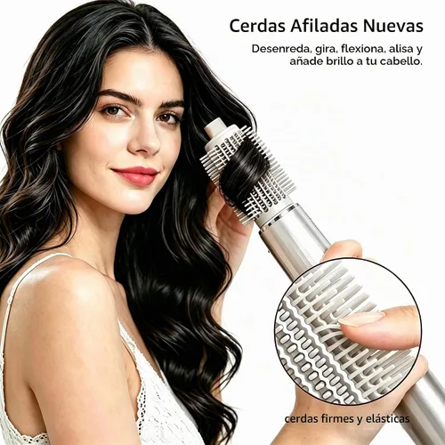 Vista 8 de Cepillo voluminizador redondo mejorado para Shark FlexStyle, accesorio de cepillo redondo compatible con Shark Flexstyle para un peinado suave