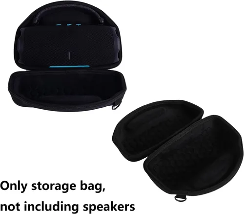 Vista 3 de Estuche de transporte de viaje rígido Bolsa de almacenamiento para JBL Charge 6 Altavoz portátil (negro)