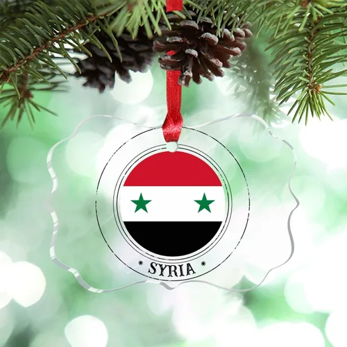 Vista 35 de Bandera nacional de Noruega, adornos de Navidad patrióticos 2023, decoraciones de Navidad para árbol, adornos acrílicos transparentes, colgante
