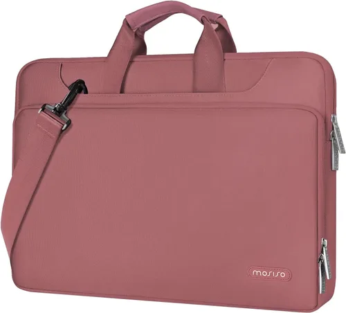 Vista 15 de MOSISO 360 Bolsa Protectora para Laptop de Hombro Compatible con MacBook Air de 13 pulgadas M4 M3 M2 M1 2025-2018/Pro M2 M1 2025-2016, Funda