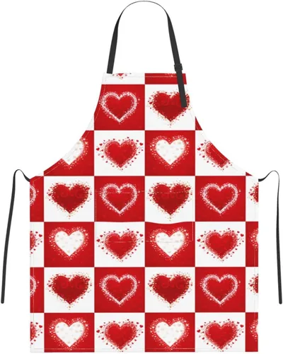 Vista 32 de Delantales florales azules para el hogar, 2 bolsillos, 33 x 28 pulgadas, para hombres y mujeres, diseño floral gris, impermeable, para manualidades