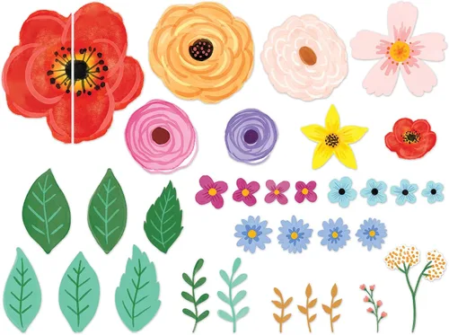 Vista 5 de Teacher Created Resources Tablero de anuncios de flores silvestres (TCR6593)