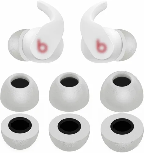 Vista 9 de 6 pares de almohadillas de espuma viscoelástica compatibles con Beats Fit Pro, S/M/L 3 tamaños de reemplazo, cancelación de ruido, ajuste