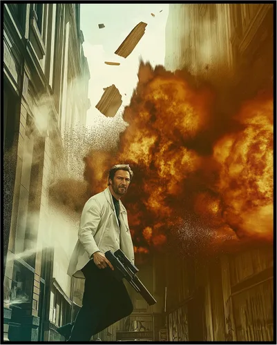 Vista 14 de Posterizer 1 pcs - movie superhero ensemble cast in action -1 - Movie & Cinema Art - Fantasy & Fiction Art - Living Room Bedroom Decor-08x10